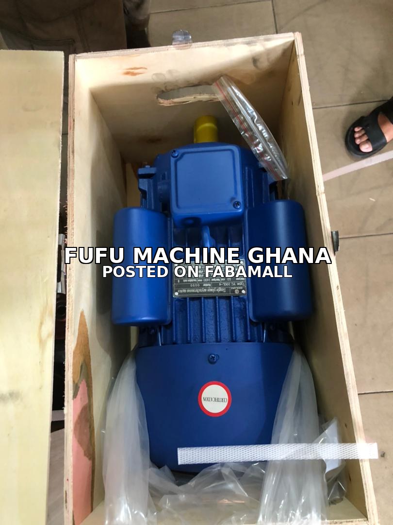 commercial fufu machine with petrol engine and electric motor — 1