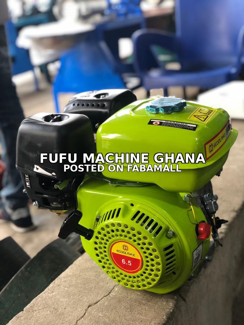 commercial fufu machine with petrol engine and electric motor — 2
