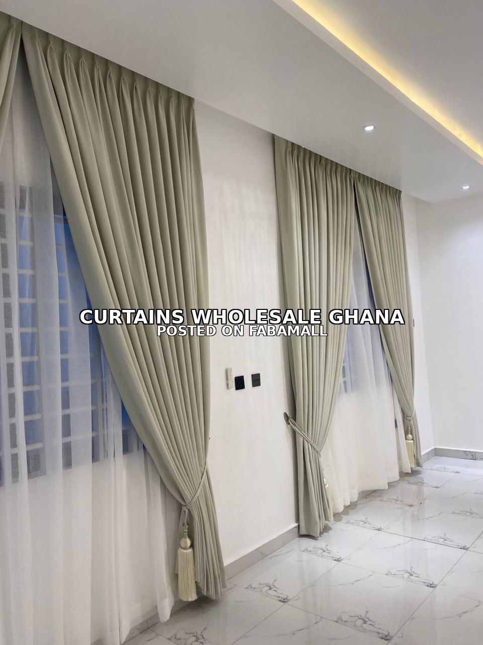 Curtains installation — 3