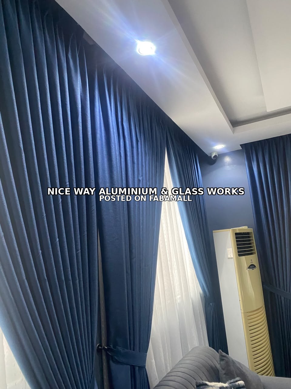 Customised curtains installation Accra — 1