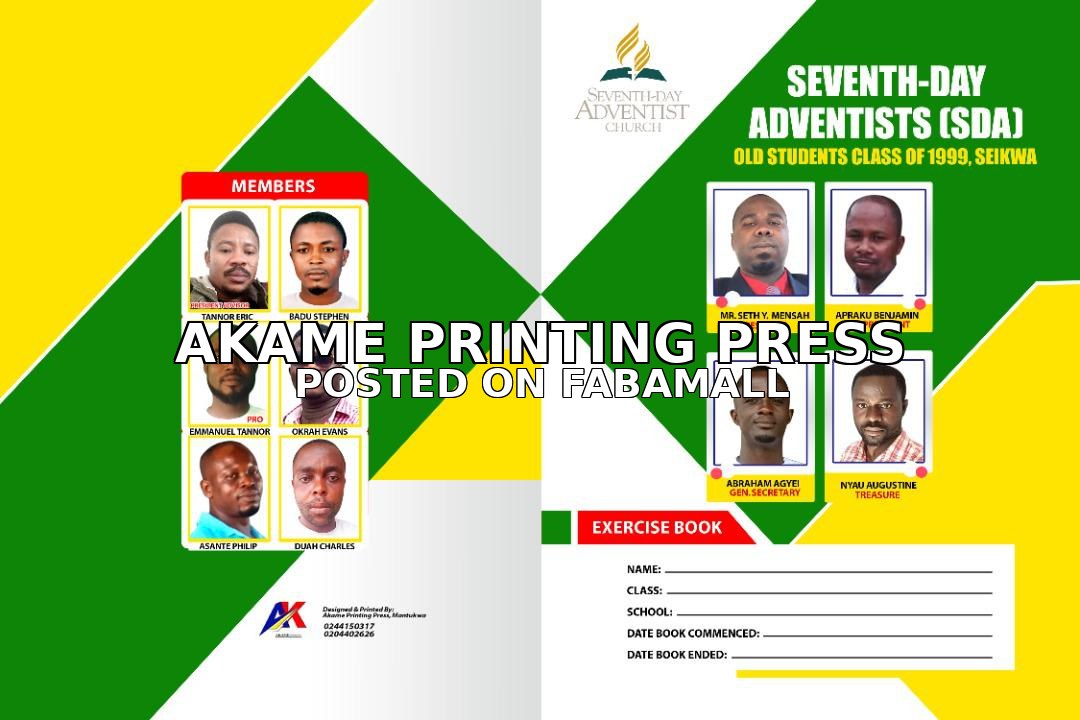 Customized exercise books Sunyani Ghana — 1