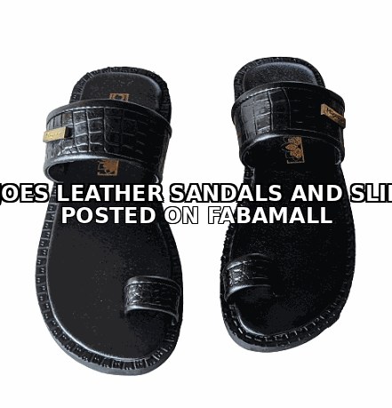 Designer Single Strap Handmade Quality Leather Slippers - Black — 1