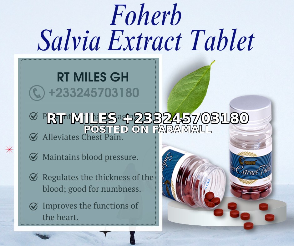 Foherb Salvia Extract Tablet - Prevents Heart Disease - Hepatitis — 1