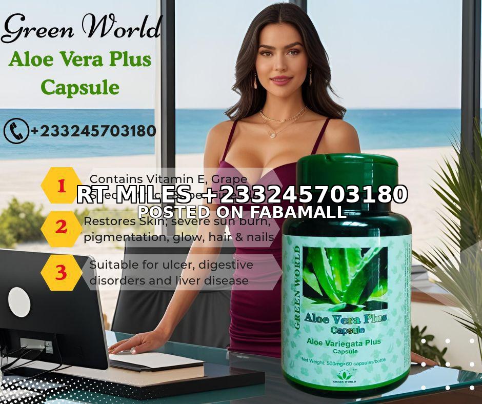 Green World Aloe Vera Plus Capsule - Price in Ghana — 1