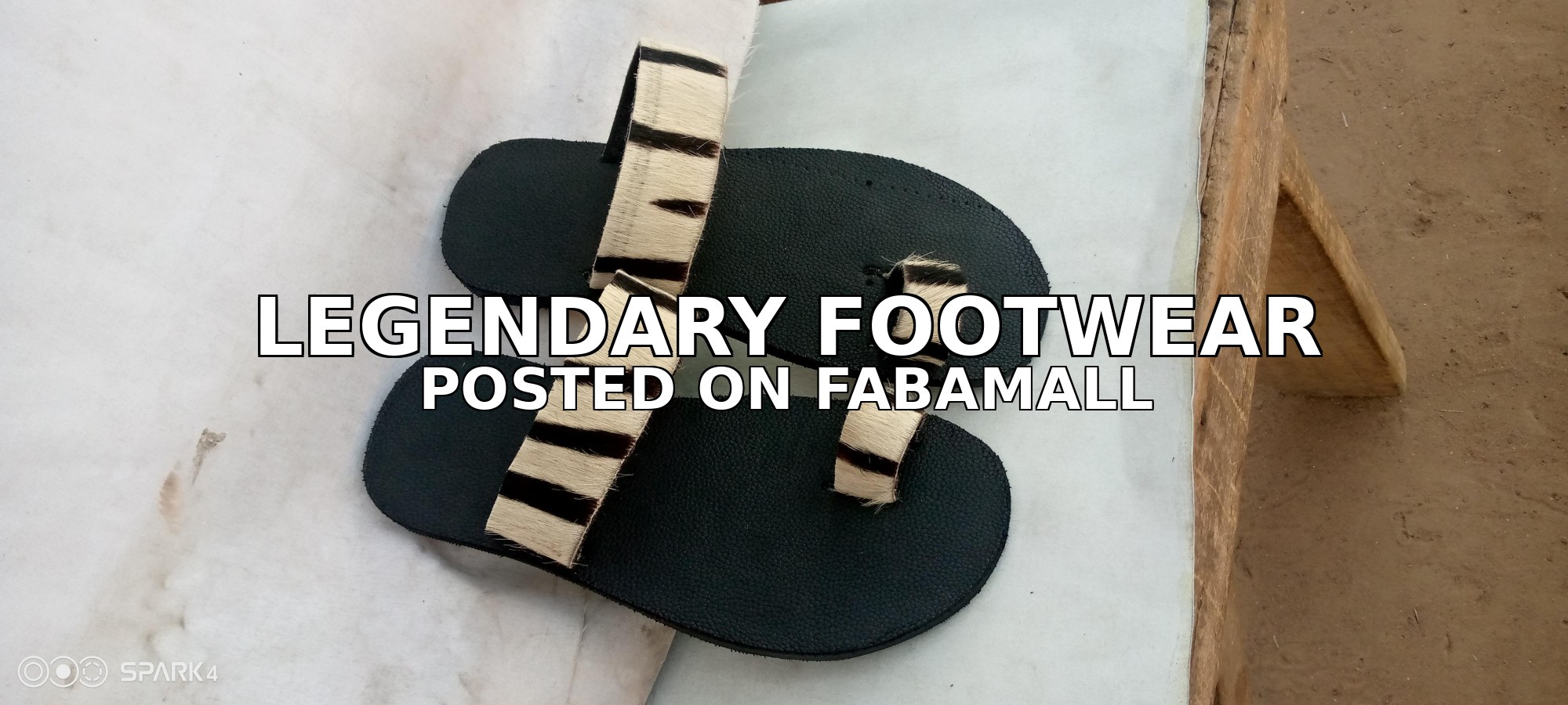 Handmade  men slippers in Ghana — 2