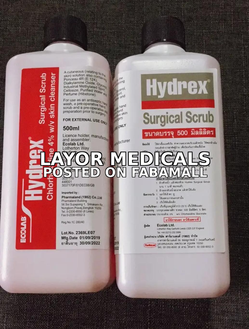 Hibiclens Hibiscrub Hydrex Chlorhexidine 4% — 5