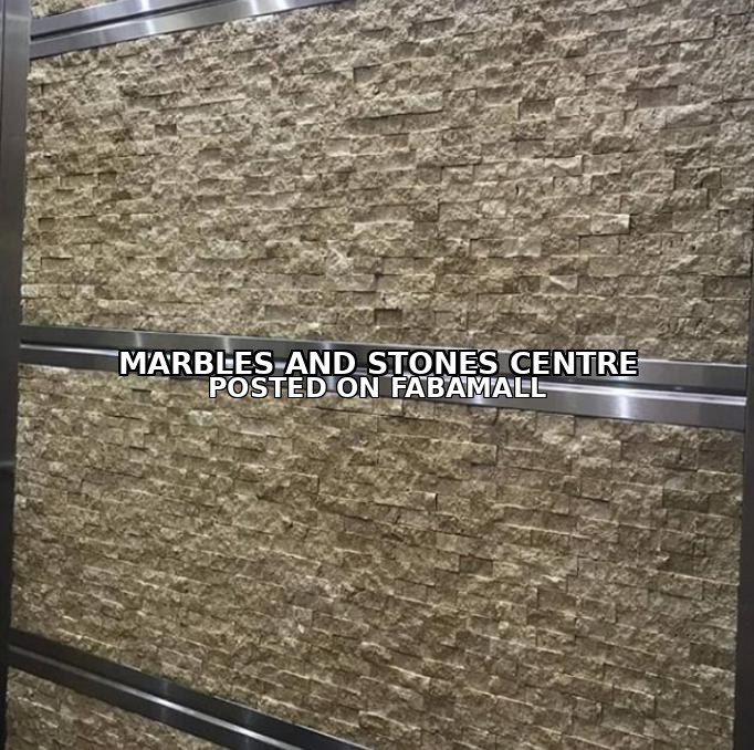 Mosaic and plain travertine marble tiles- Accra — 1