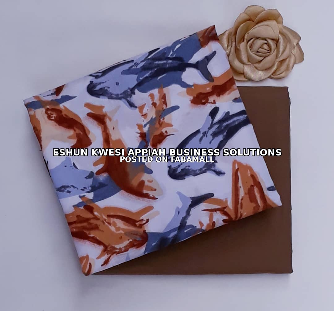 PLAIN AND PATTERN FABRIC - 4 YARDS — 5