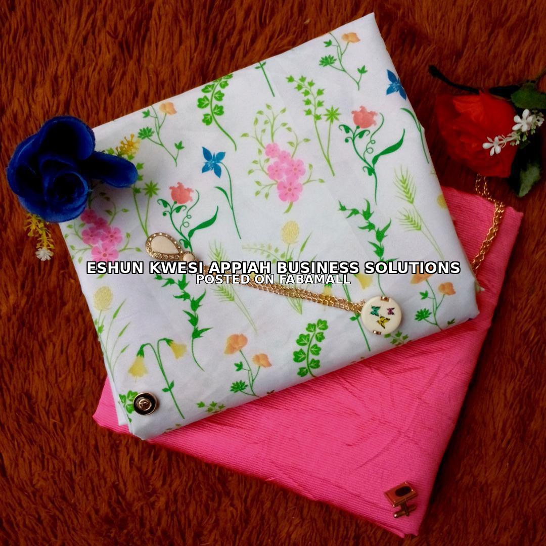PLAIN AND PATTERN FABRIC - 4 YARDS — 2