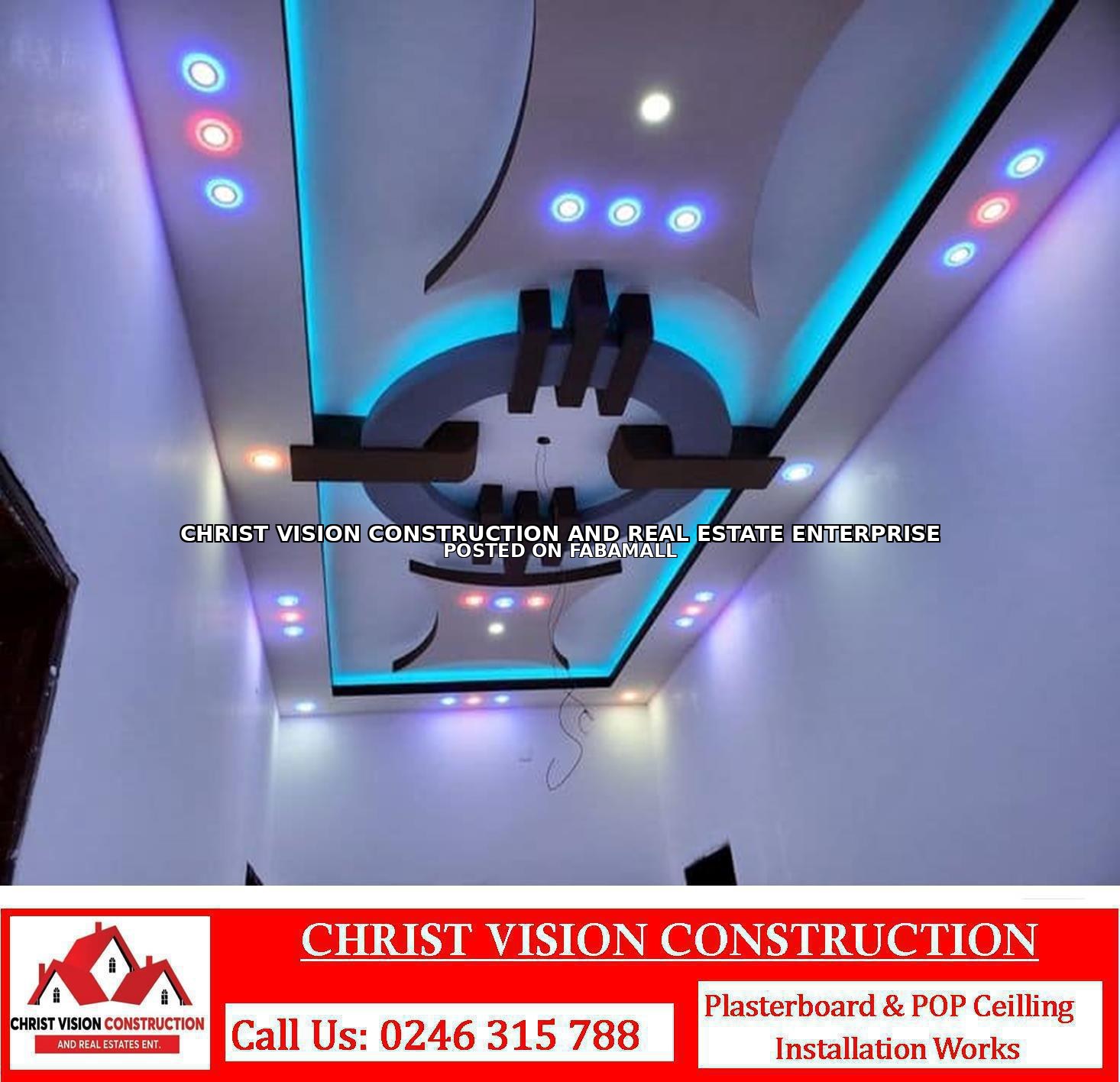 pop and plasterboard installation works — 1