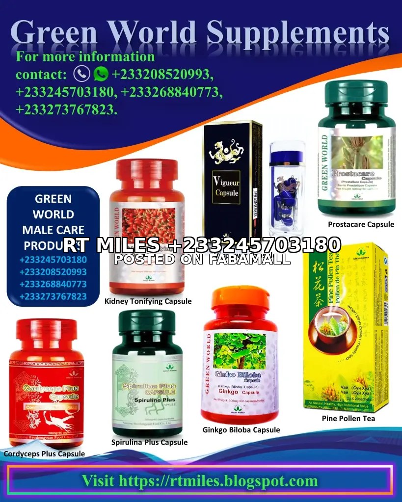 Unlock Better Health: +233245703180 - Green World Beta Carotene & Lycopene Capsules — 1
