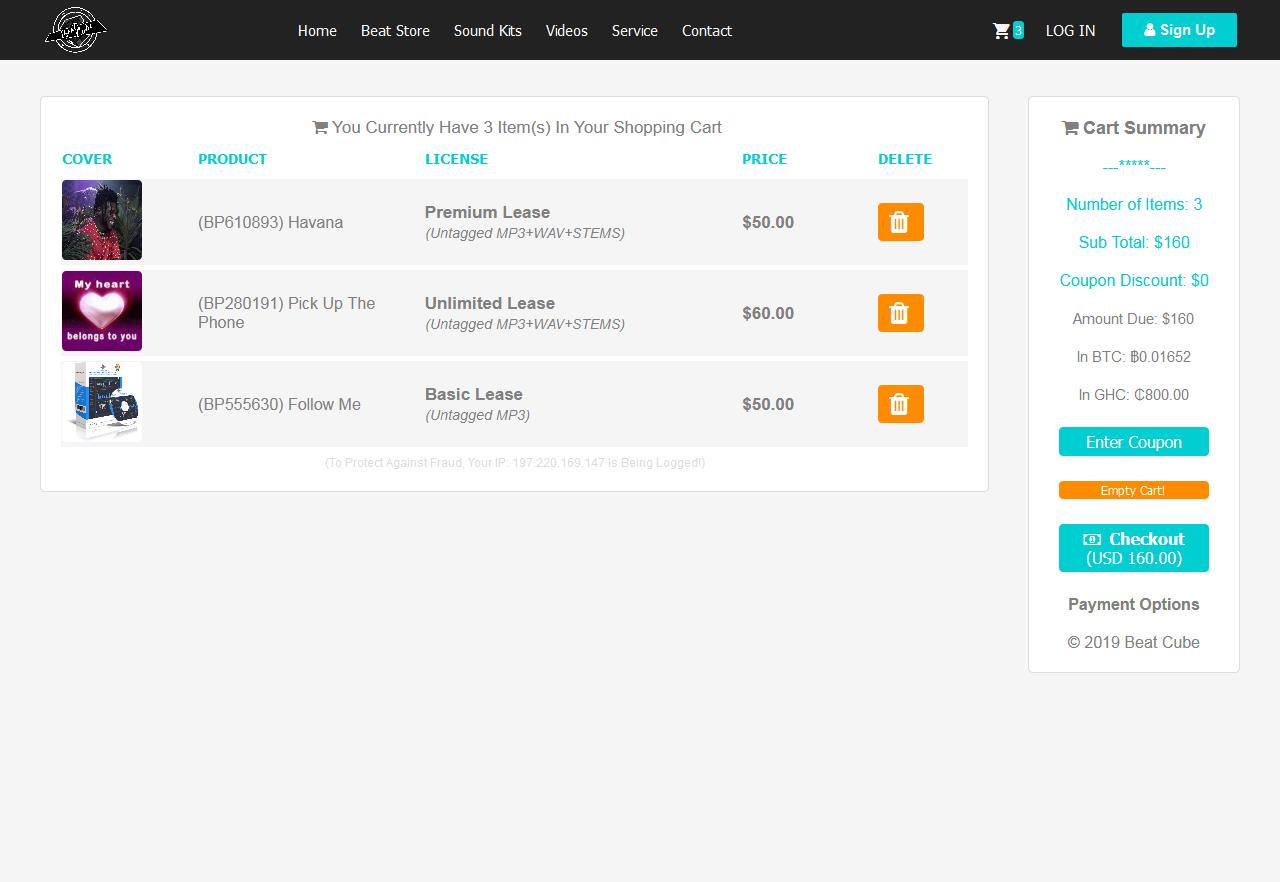 Get Your Beat Selling Website Now image