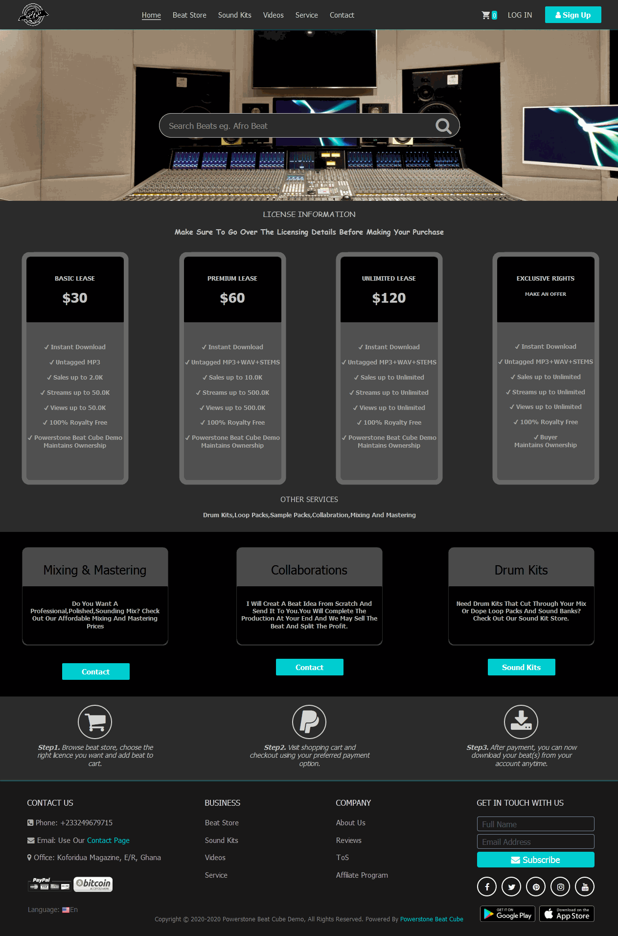 Get Your Beat Selling Website Now image