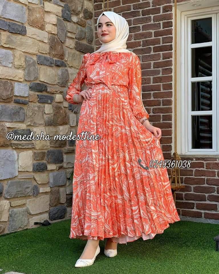 Pleated Long dress 👗