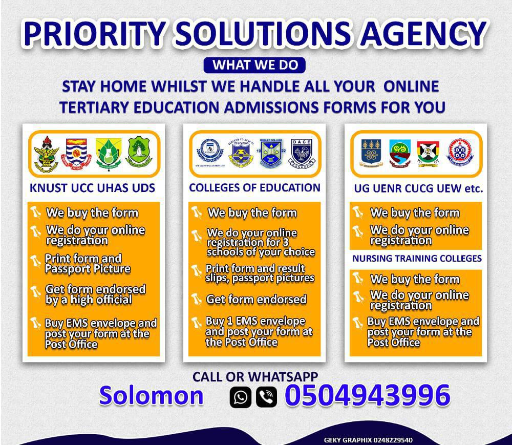 UNIVERSITY OF GHANA, LEGON FORMS REGISTRATION