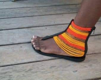 Beaded Sandals-Accra