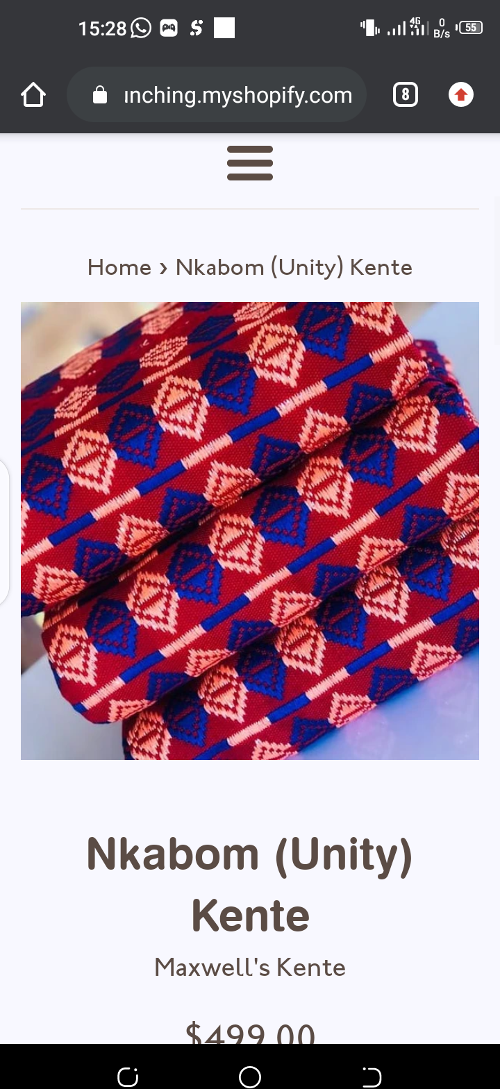 Maxkente Palace Bonwire Kente Kumasi Ghana