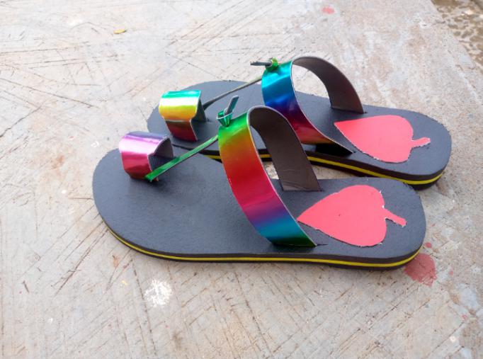 Ghana made ladies slippers image