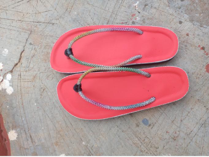 Ghana made ladies slippers image