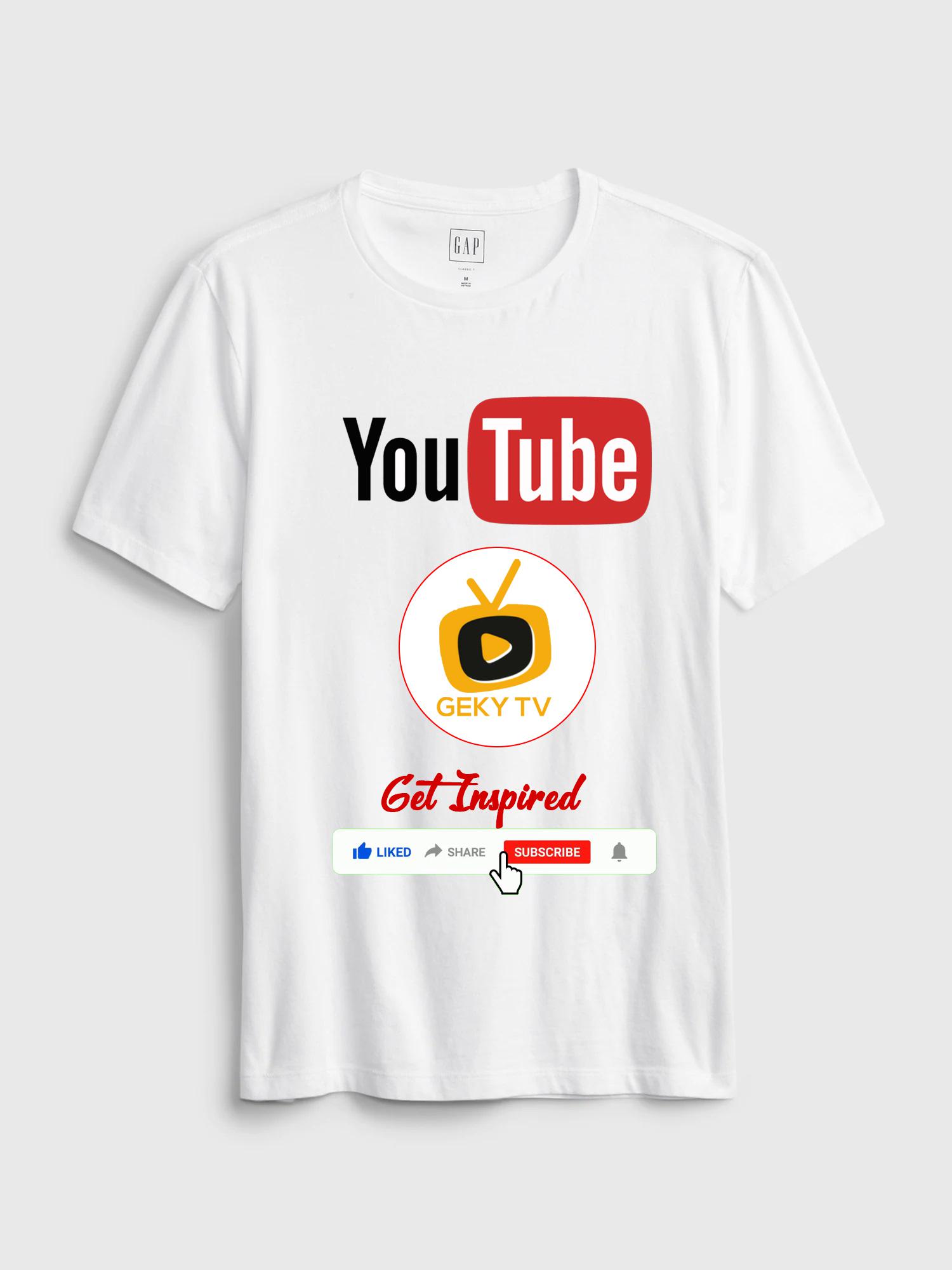 Round Neck Tshirt Design and Printing | Youtuber