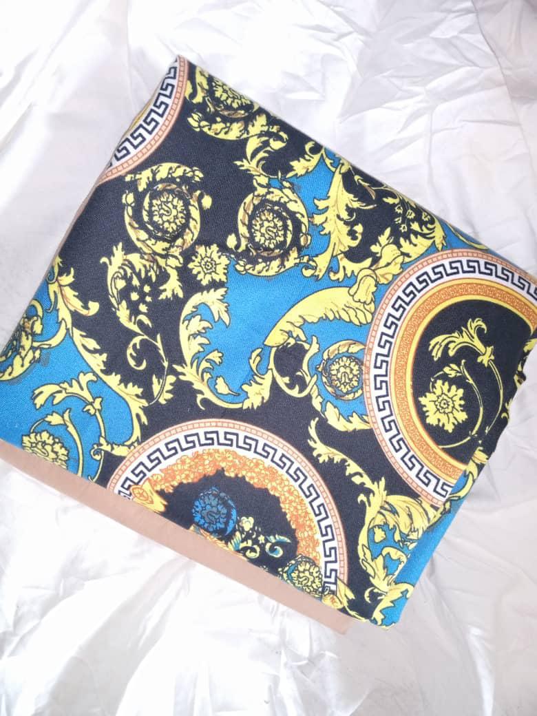 PLAIN AND PATTERN FABRIC - 4 YARDS image