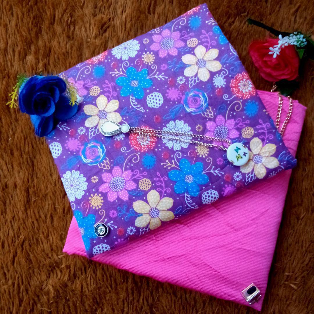 PLAIN AND PATTERN FABRIC - 4 YARDS image