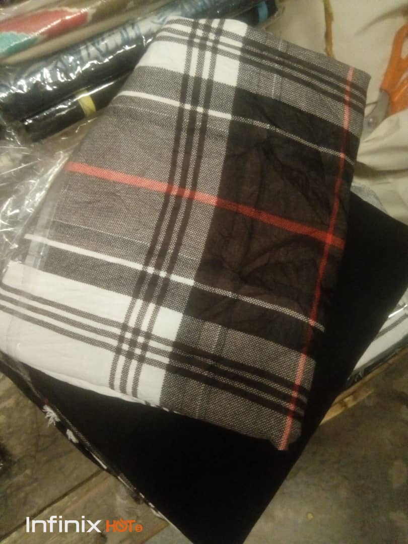 PLAIN AND PATTERN FABRIC - 4 YARDS image