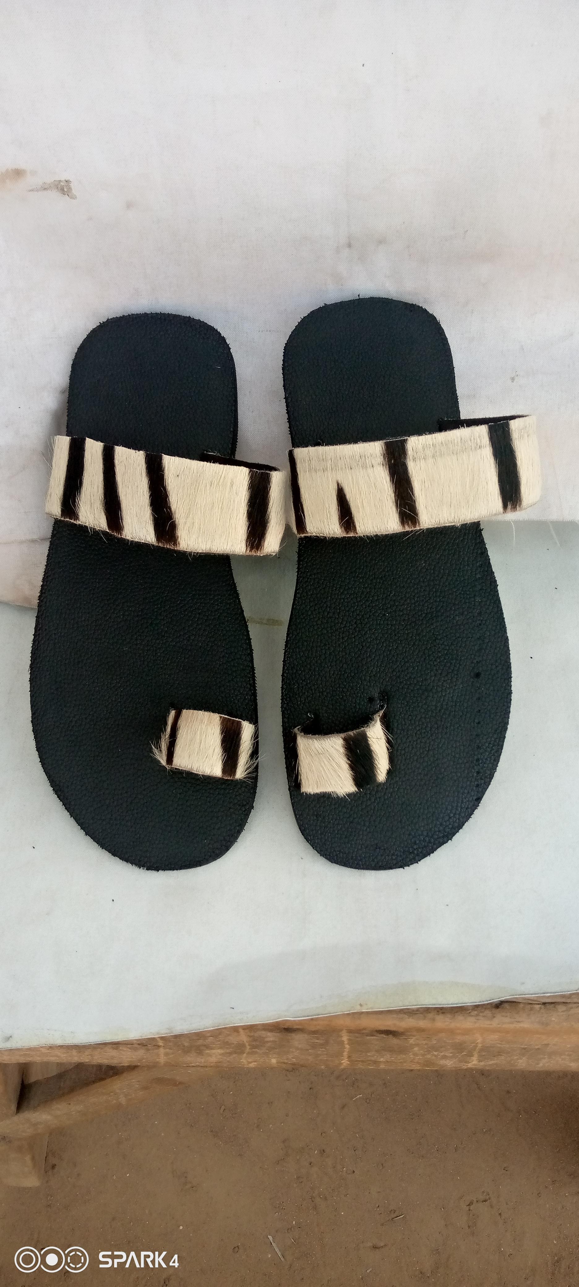 Handmade  men slippers in Ghana