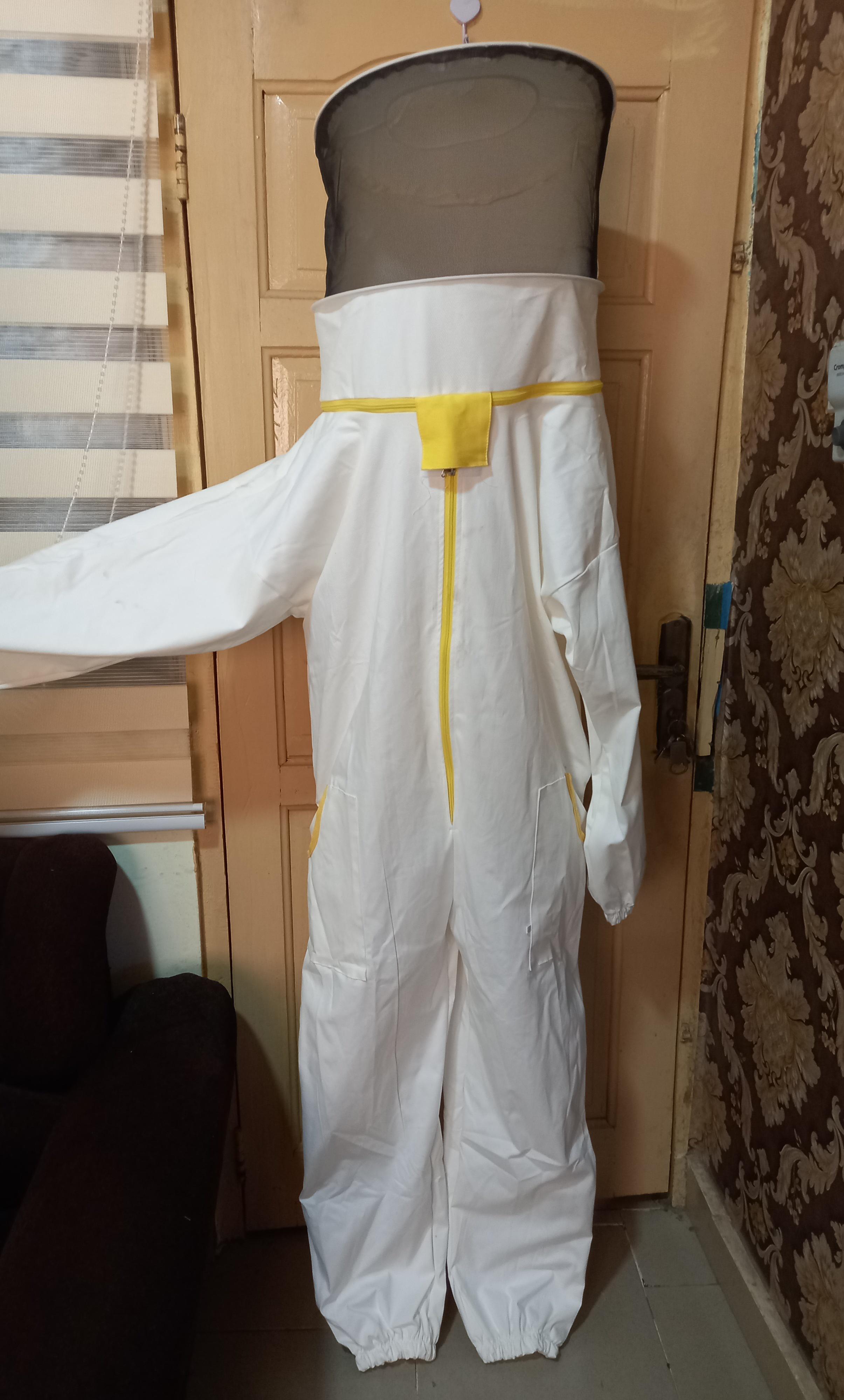 Cowboy style Beekeepers' overall costume with hand gloves