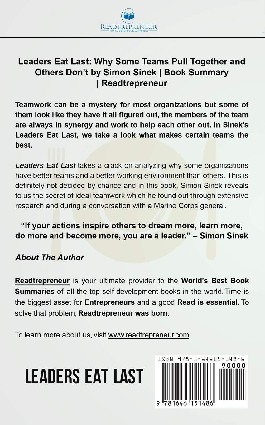 Leaders Eat Last: Why Some Teams Pull Together and Others Don't image