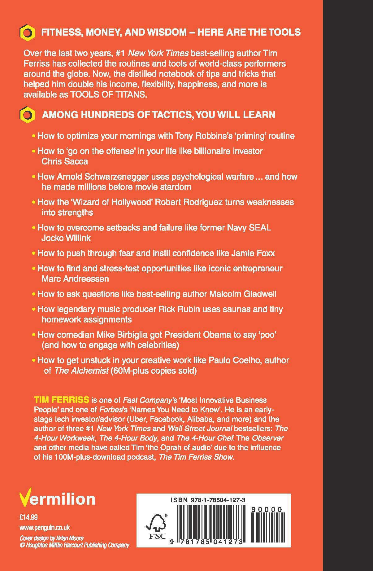 Tools of Titans: The Tactics, Routines, and Habits of Billionaires, Icons, and World-Class Performers image