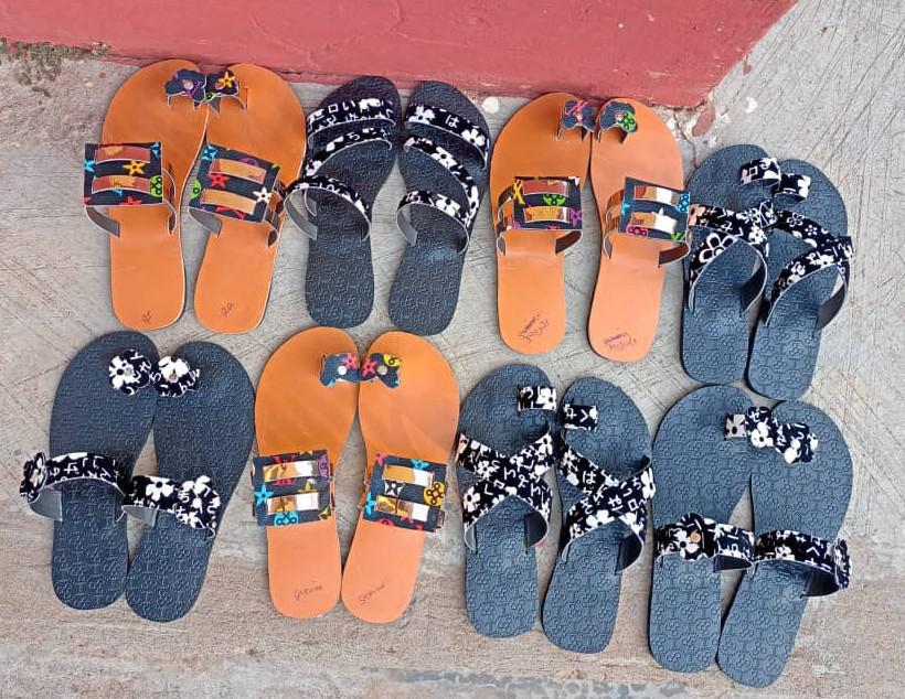 Ghana Made Ladies slippers