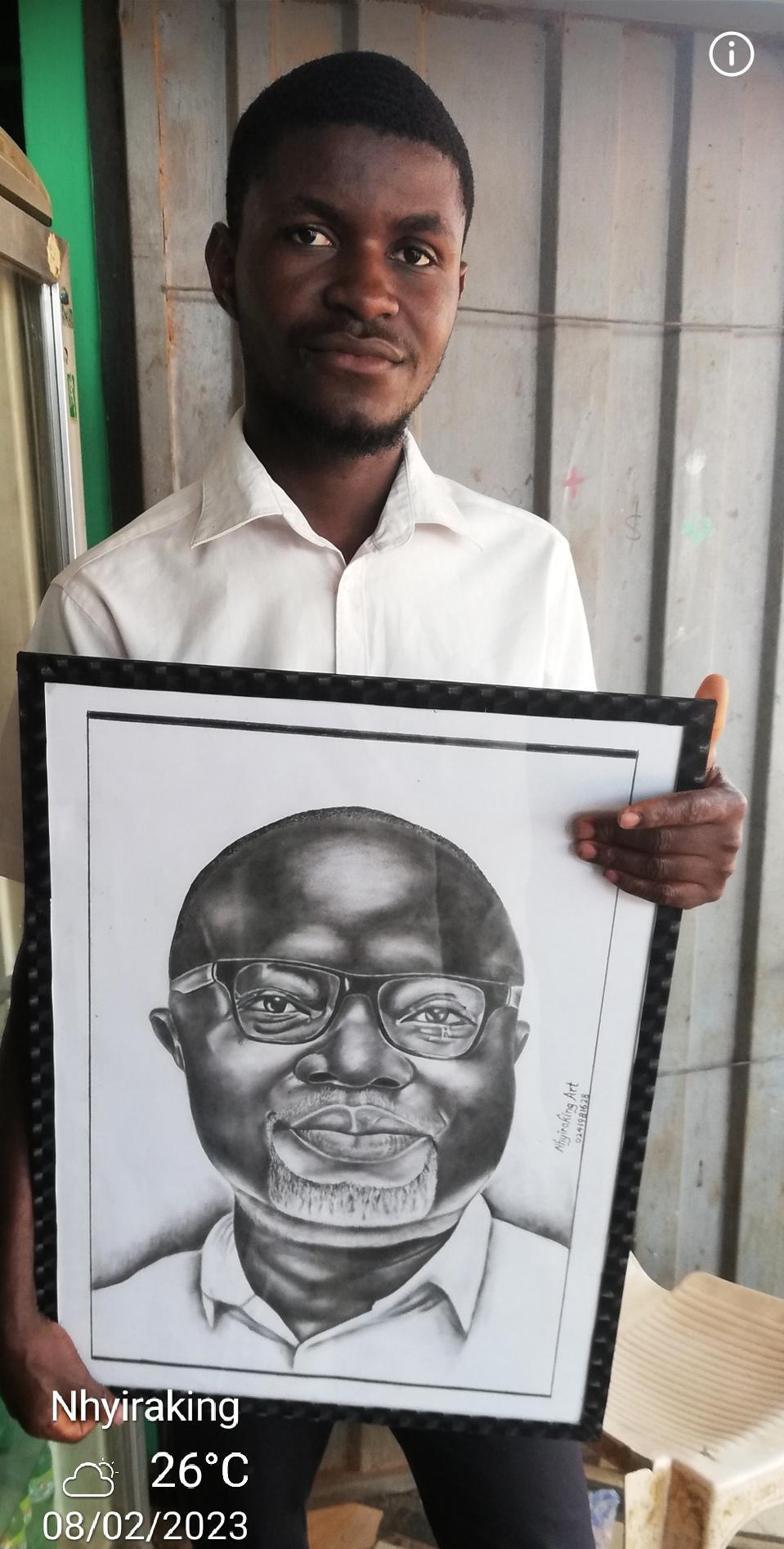 Pencil Art portrait Drawing