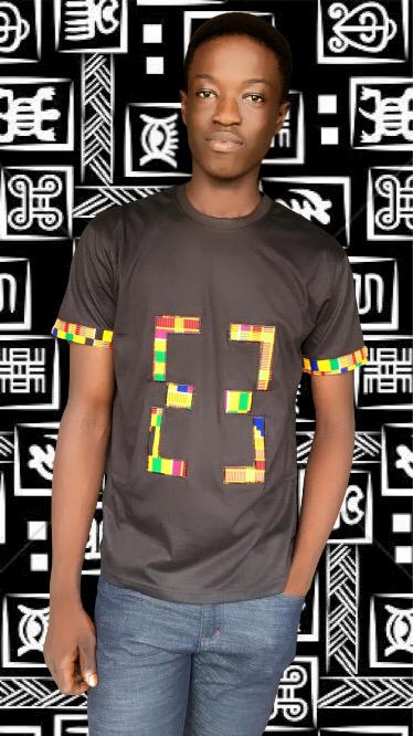 T-shirt designed with Kente in Ghana image