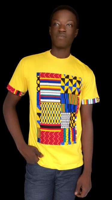 T-shirt designed with Kente in Ghana image