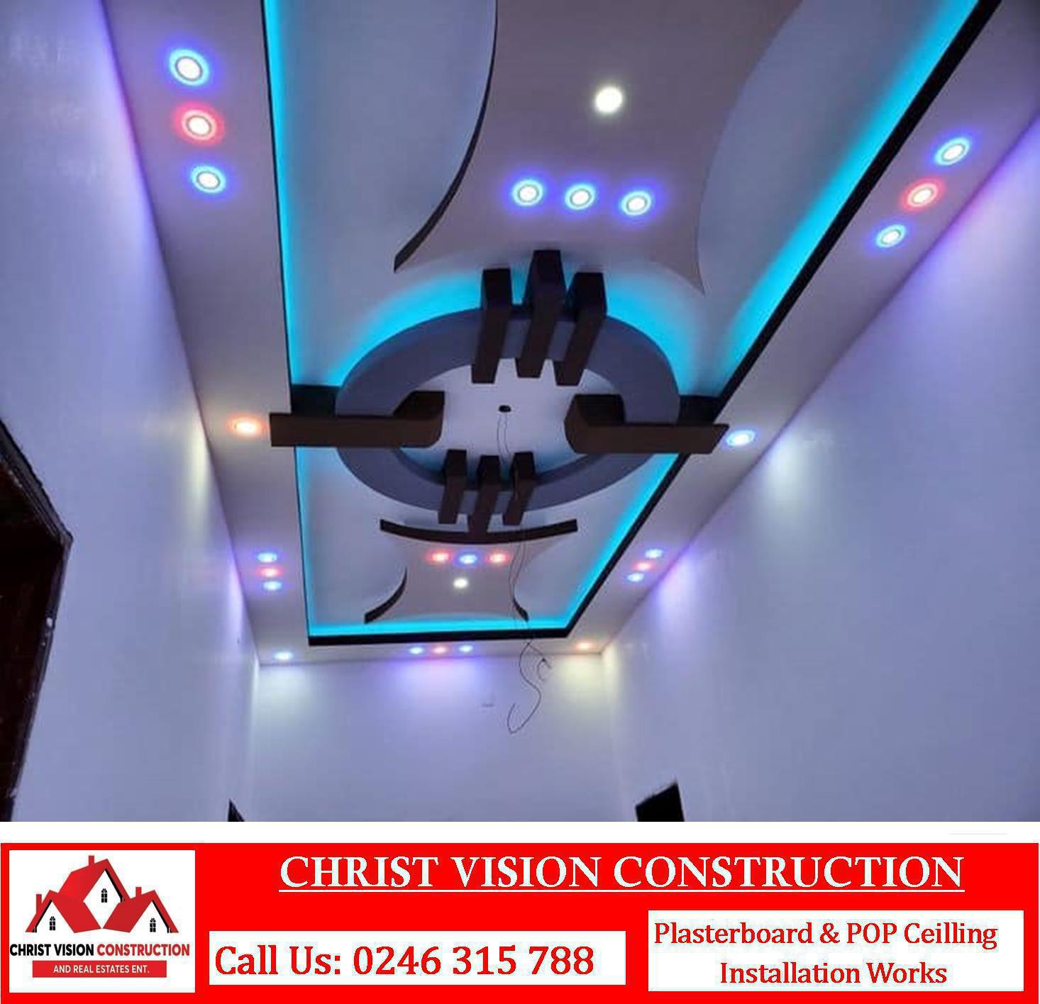 pop and plasterboard installation works
