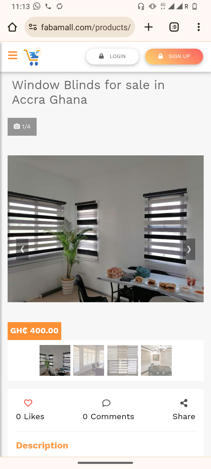 Blinds for sale in Ghana image