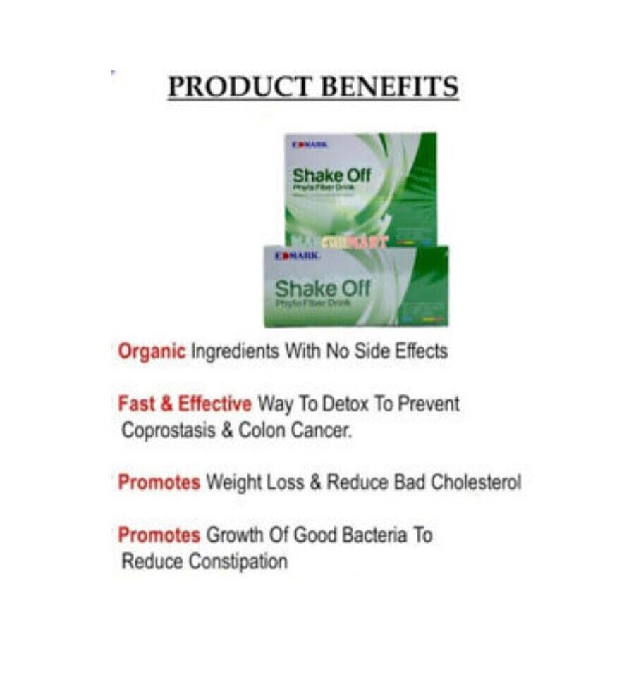 Edmark Shake off Phyto Fiber Drink – Box of 12 sachets of 20g ea. image