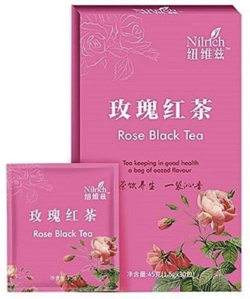 Morefuture Rose Black Tea For Weight Management - 30 Tea Bags image