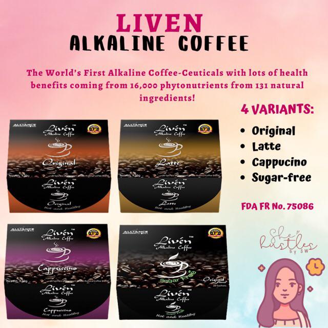 Liven Alkaline Coffee by Aim Global 100% Original | Fabamall Ghana image