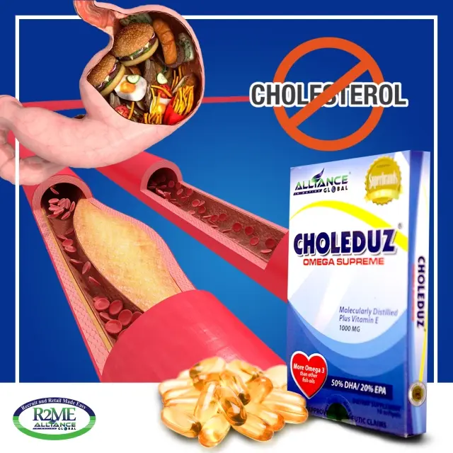 Shop Circulation &amp; Heart Health Supplement | AIM Global Choleduz Omega Supreme image