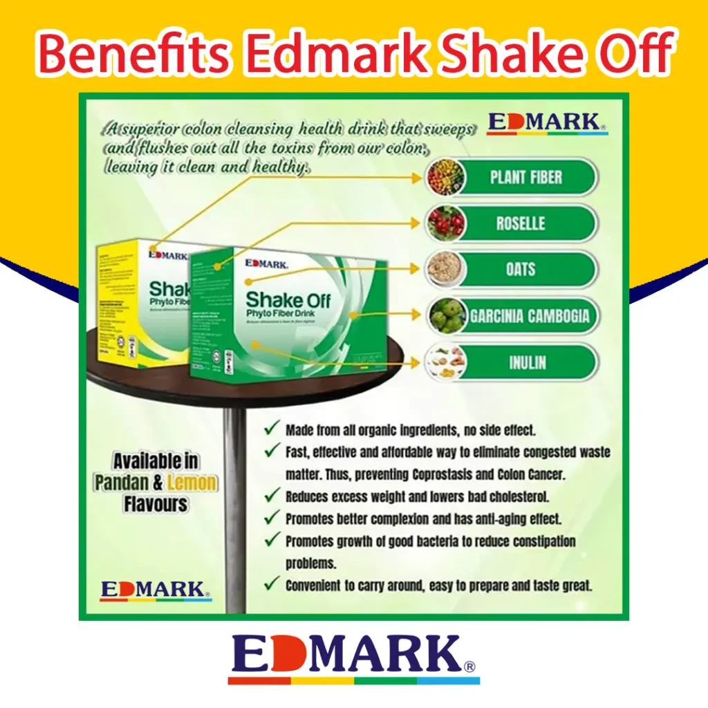 Shake Off Phyto Fiber Drink Pandan | Lemon image