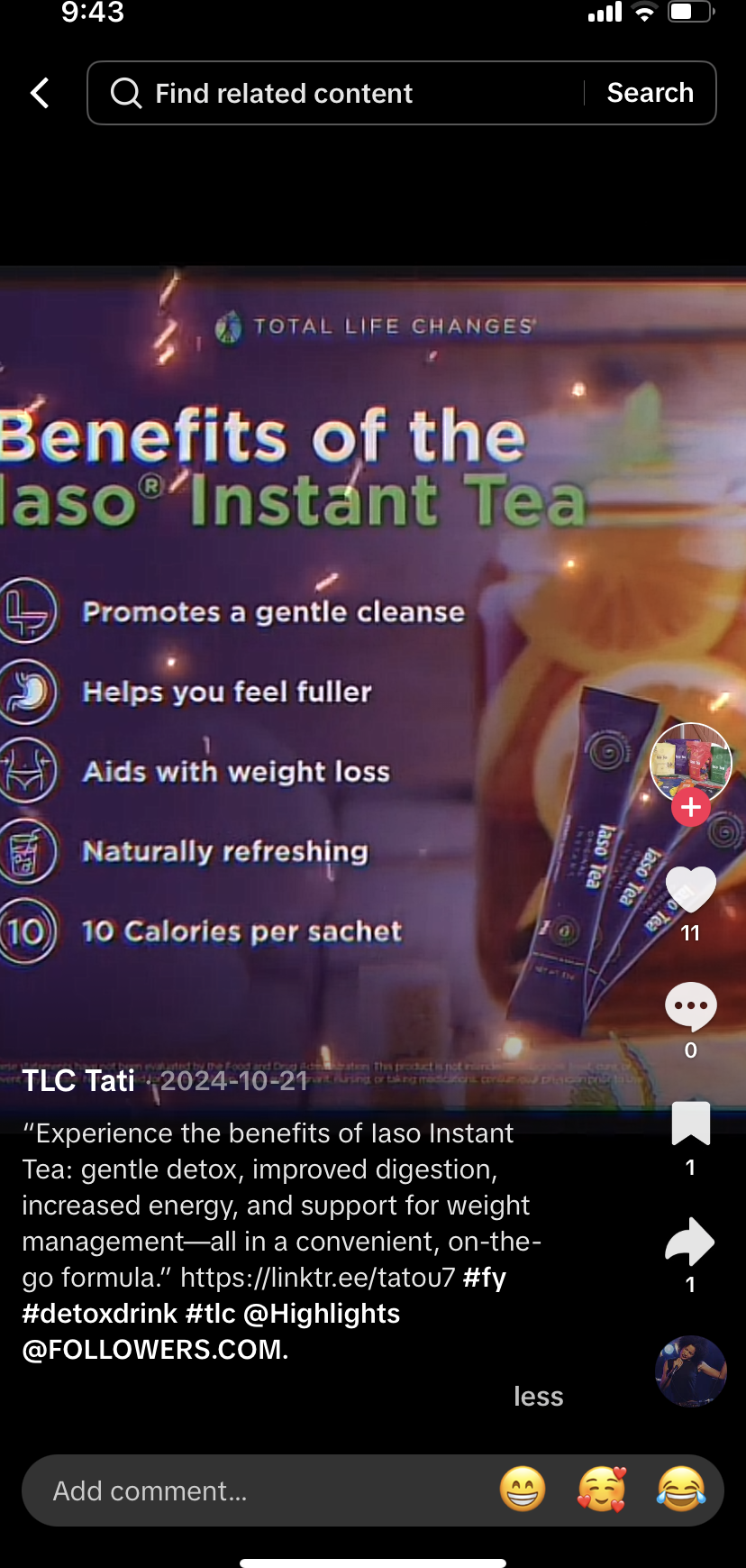IASO DETOX INSTANT TEA image