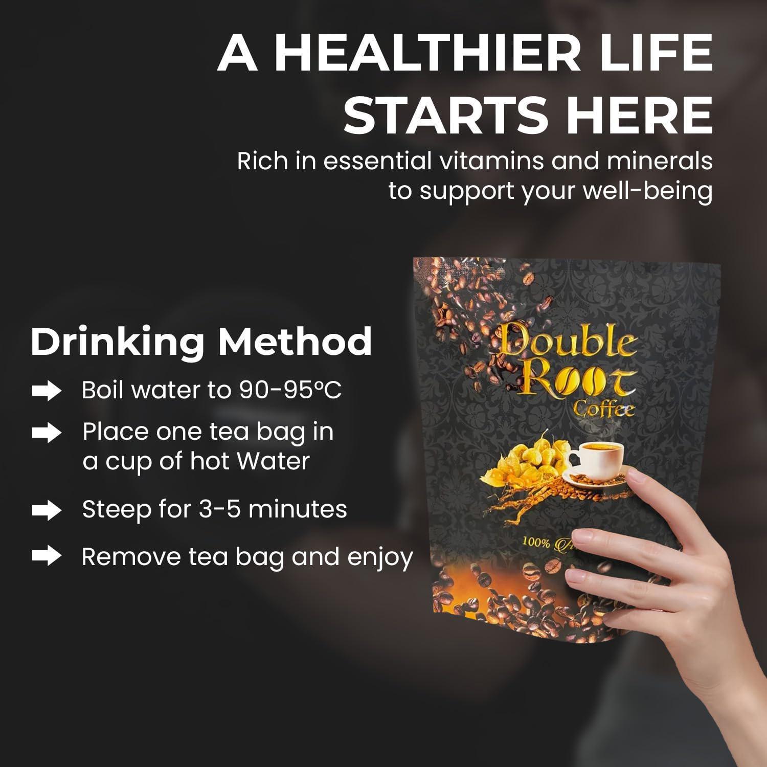 Superlife Double Root Coffee Instant Arabica Cafe 10g x 6 Sachets image