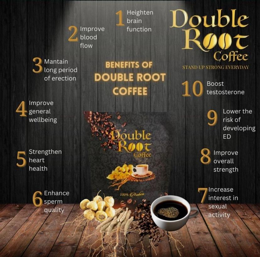 Superlife Double Root Coffee Instant Arabica Cafe 10g x 6 Sachets image