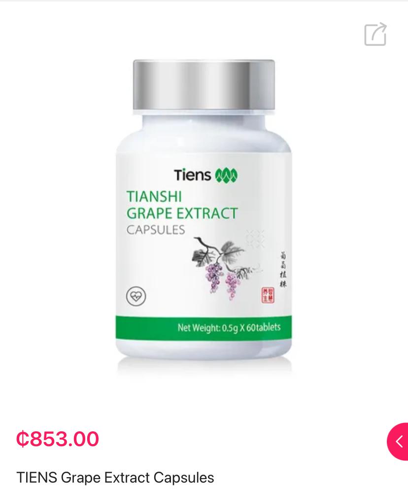 TIENS Grape Extract Capsules image