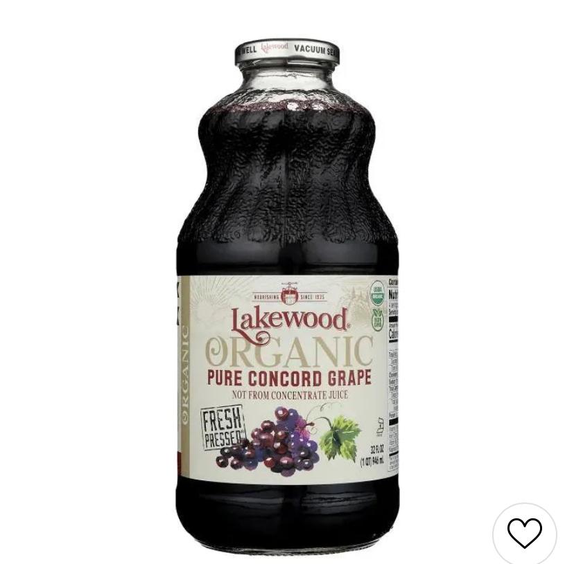 Lakewood Organic Pure Concord Grape Juice 946ml image