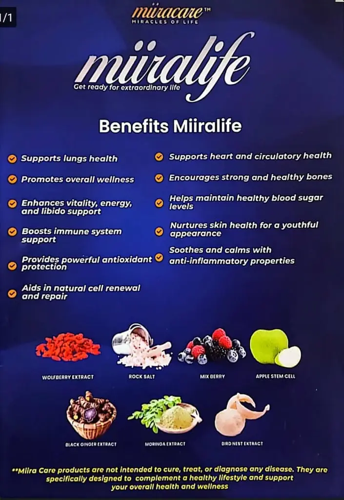 Miira life Revoobit Wellness Supplement Stem Cell Immune Support Vitality Boost image