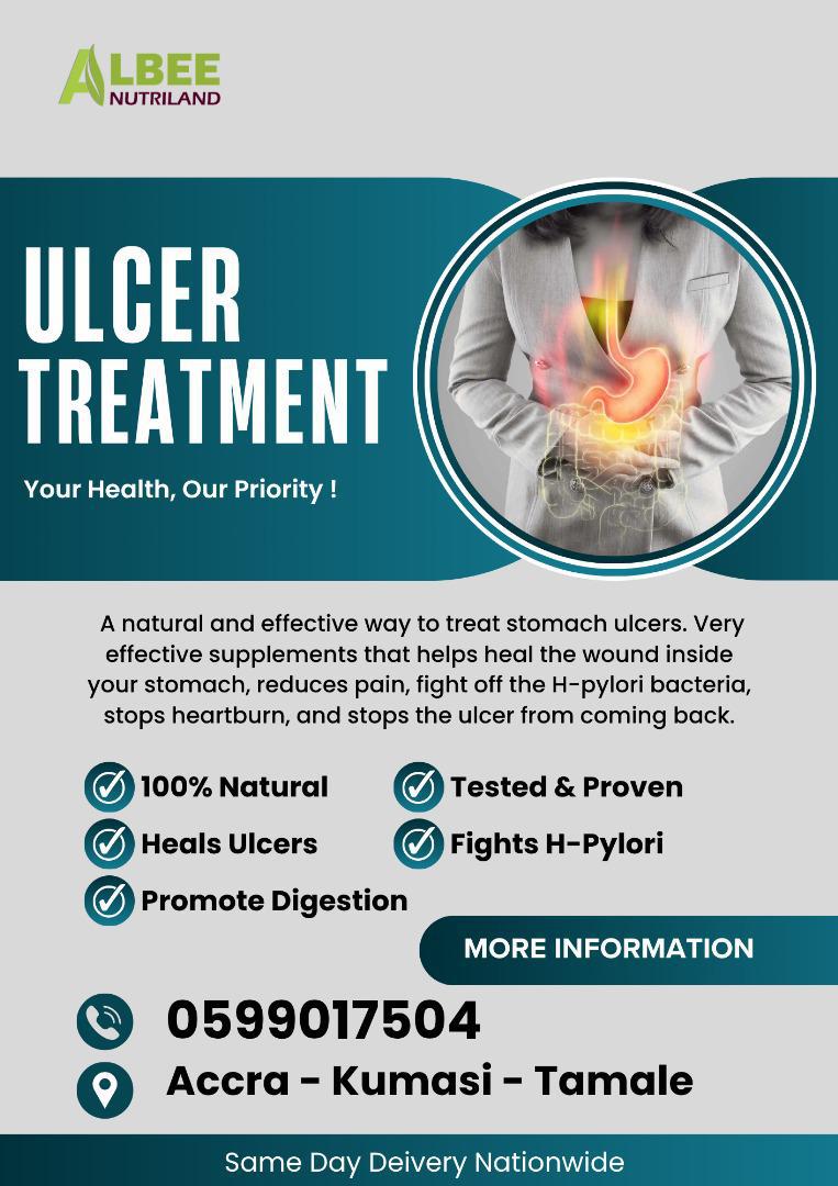Natural supplement for stomach ulcer in Ghana