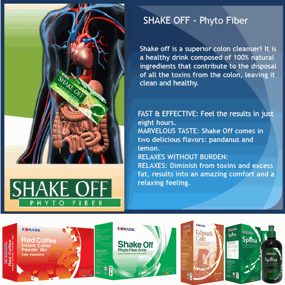 Edmark weight loss pack. Shake off +Chlorophyll + gnseng cafe+ red yeast coffee image